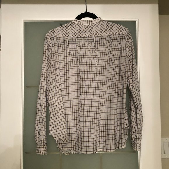 Aritzia White & Blue Wilfred Blouse - Picture 3 of 3